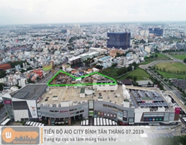 Tiến độ dự án Aio City Bình Tân tháng 07.2019