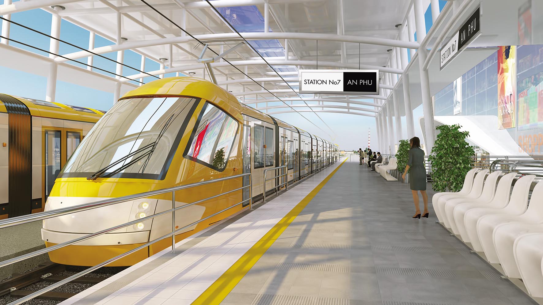 nhà ga metro số 7 dự án masteri Thảo Điền Quận 2