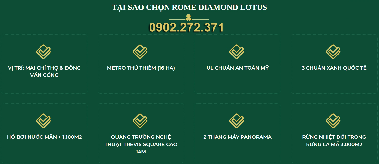 lý do nên mua rome diamond lotus quận 2